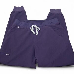 FIGS Zamora Jogger Scrub Pants Purple Shadow L Technical Collection Nurse
